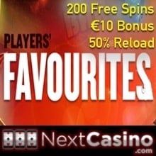 players favourites nextcasino freespins bonus reload